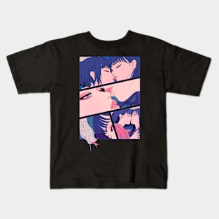 Geisha Lovers and Snake 6902 Kids T-Shirt